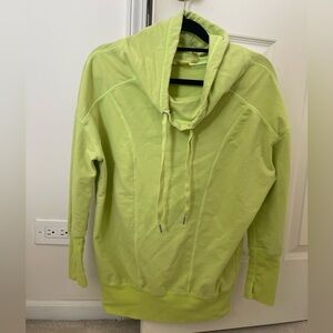 Zella Nordstrom Sz M Lime Green Hooded Sweatshirt